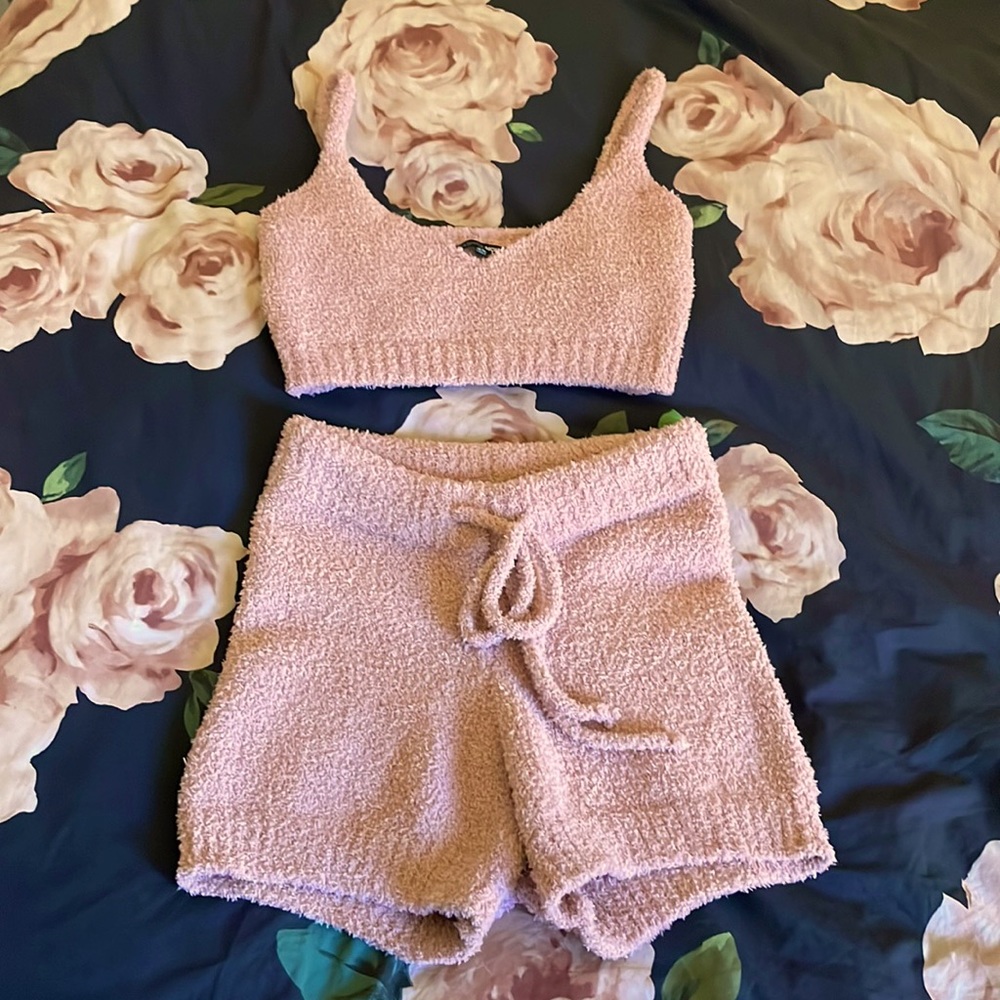 Keeping it Cozy Fashion Nova Loungewear Set Pink XS